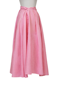Maxi Gathered Slit Skirt | Cherry Blossom