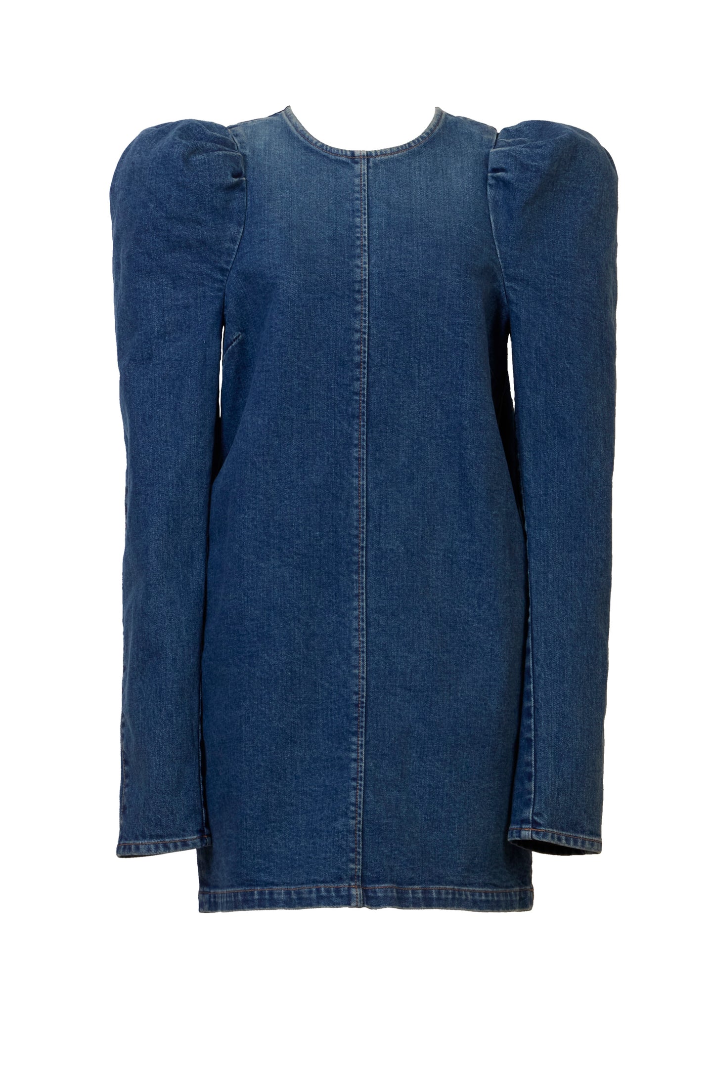 Volume Sleeve Denim Dress | Bleach