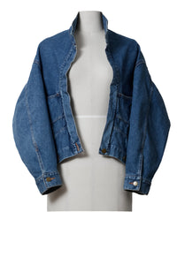Upside-Down Denim Jacket | Bleach