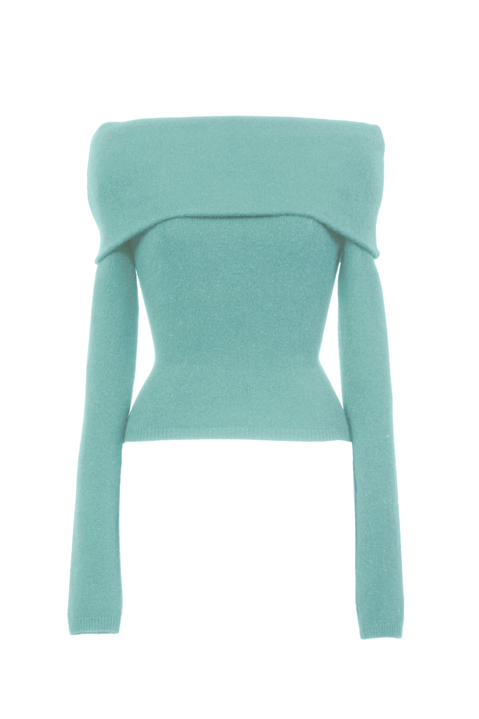 Cashmere Off Shoulder Knit Top | Stone – MYLAN ONLINE SHOP