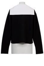 画像をギャラリービューアに読み込む, Wool Cashmere Sailor Collar Knit | Monochrome
