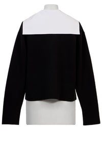 Wool Cashmere Sailor Collar Knit | Monochrome