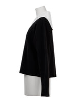 画像をギャラリービューアに読み込む, Wool Cashmere Sailor Collar Knit | Stone
