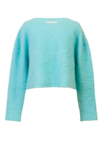 Load image into Gallery viewer, Wool Mohair Knit Top | Sky
