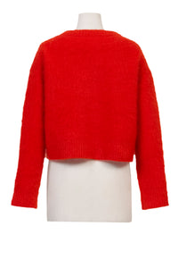 Wool Mohair Knit Top | Sky