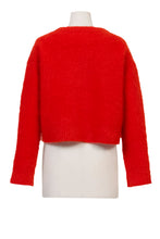 画像をギャラリービューアに読み込む, Wool Mohair Knit Top | Cherry Red
