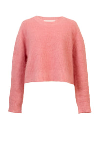 Wool Mohair Knit Top | Cherry Blossom