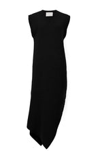 Load image into Gallery viewer, Wool Cashmere Sleeveless Knit Slit Dress | Stone
