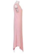 Load image into Gallery viewer, Wool Cashmere Sleeveless Knit Slit Dress | Rose
