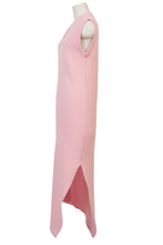 Load image into Gallery viewer, Wool Cashmere Sleeveless Knit Slit Dress | Rose
