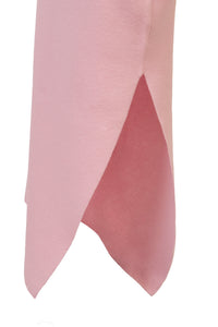 Wool Cashmere Sleeveless Knit Slit Dress | Rose