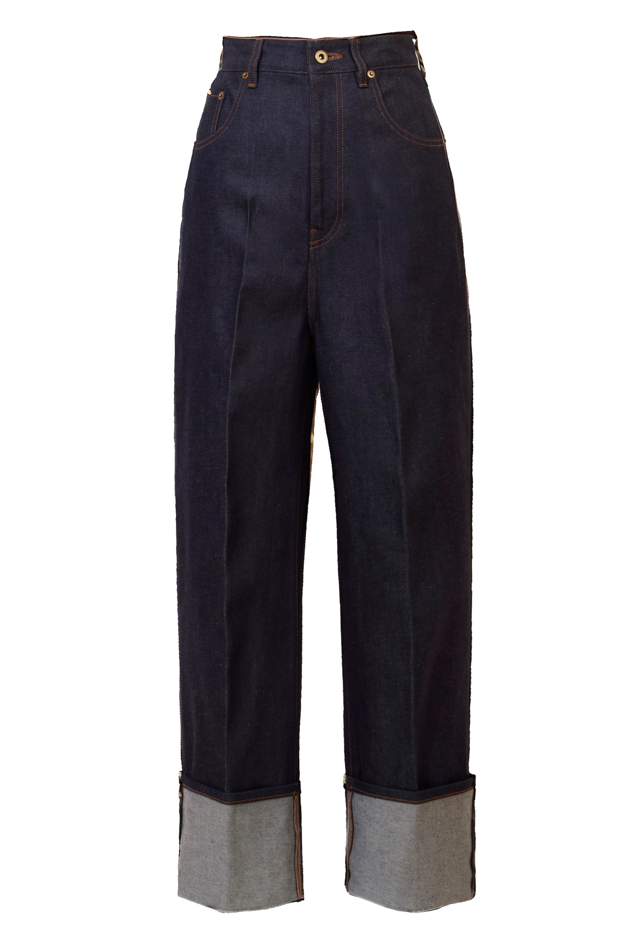 MYLAN デニムロールアップパンツ Sサイズ Denim Roll-up Pants | Non Wash – MYLAN ONLINE SHOP