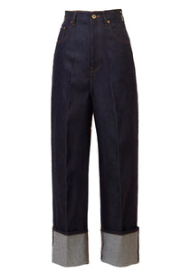 Denim Roll-up Pants | Non Wash