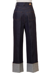 Denim Roll-up Pants | Non Wash