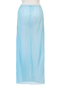 See-through Back Slit Skirt | Stone