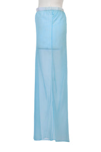 See-through Back Slit Skirt | Stone