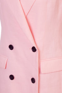 Sleeveless Tailored Jacket | Cherry Blossom