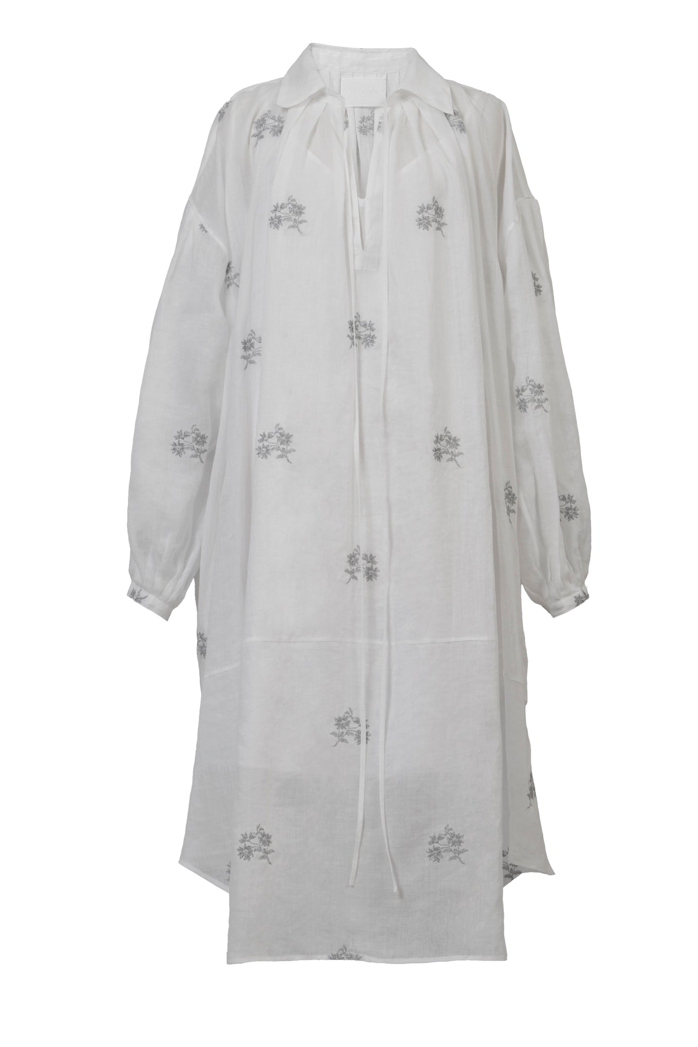 Embroidery Tunic Dress | Shell White