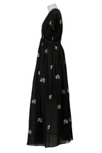 Load image into Gallery viewer, Embroidery Tack &amp; Gather Long Dress | Citrine
