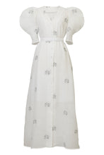 Load image into Gallery viewer, Embroidery Volume Sleeve Dress | Shell White
