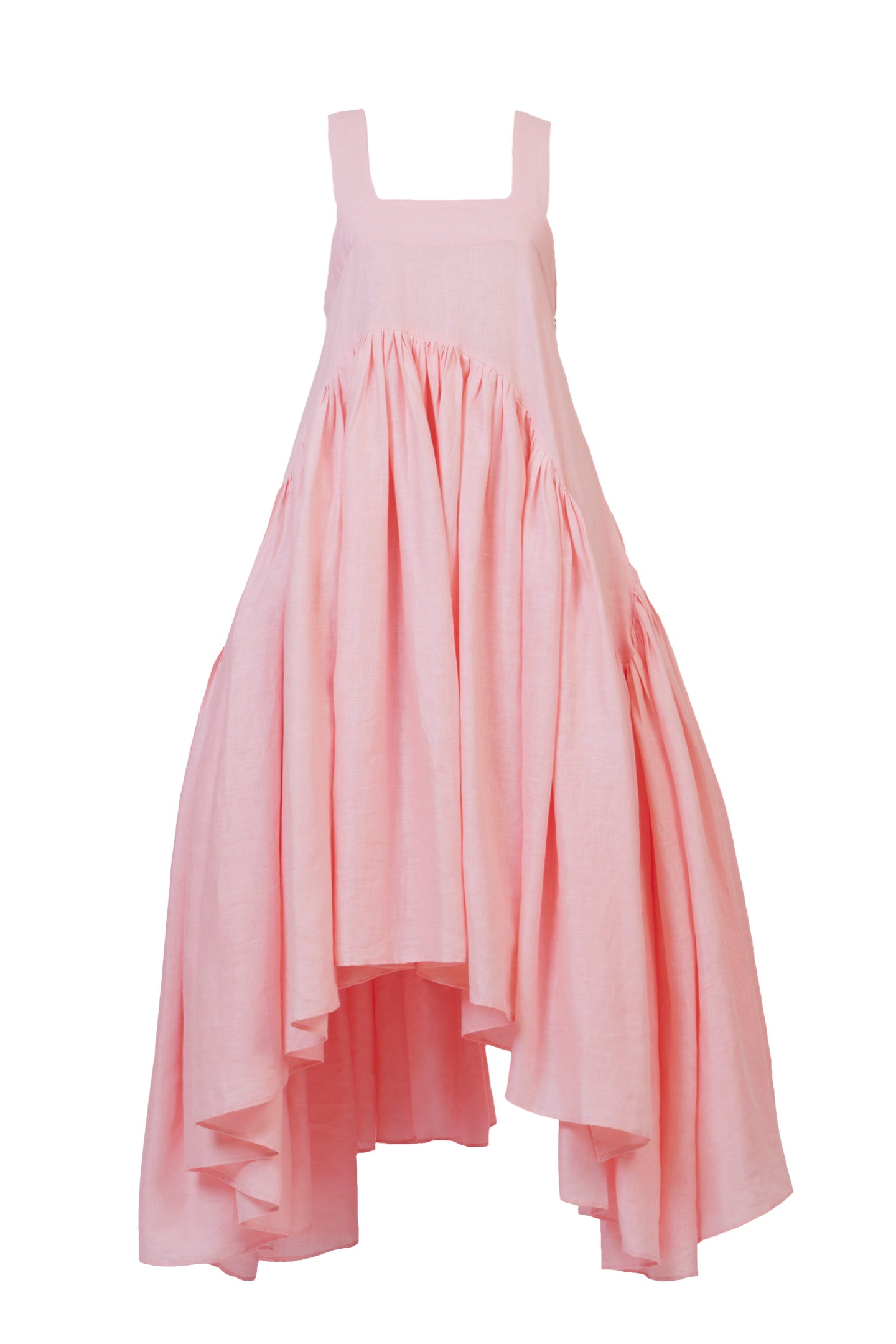 Gather Volume Long Dress | Cherry Blossom