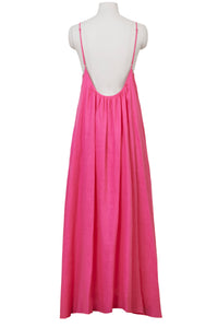 Back Open Camisole Dress | Fuchsia Pink