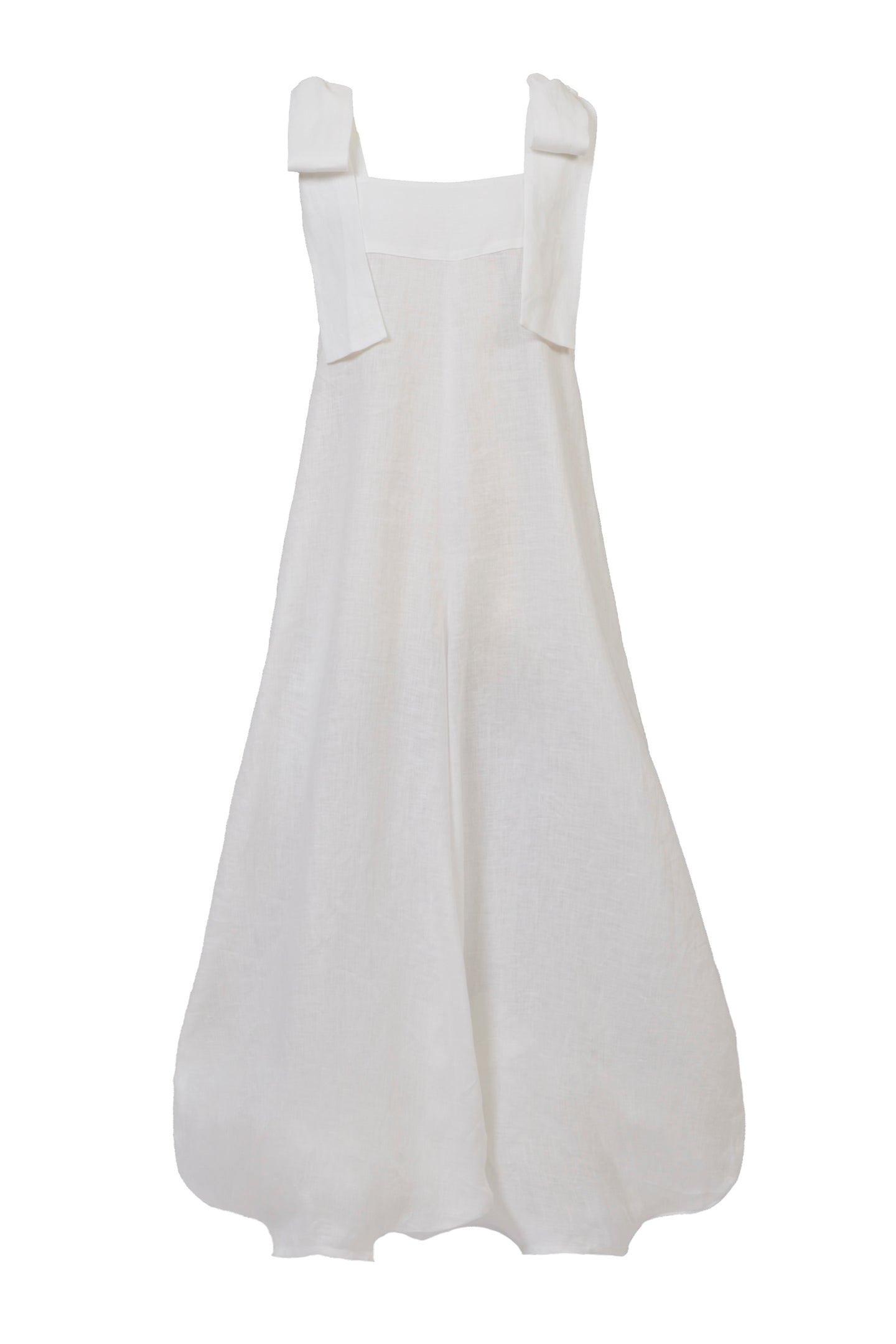 Shoulder Ribbon Jumpsuit | Shell White