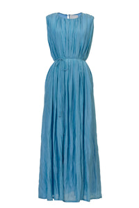 Crinkle Maxi Dress | Sky