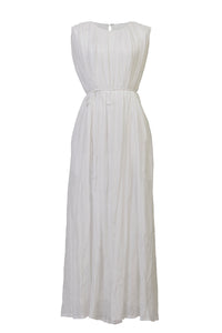 Crinkle Maxi Dress | Shell White