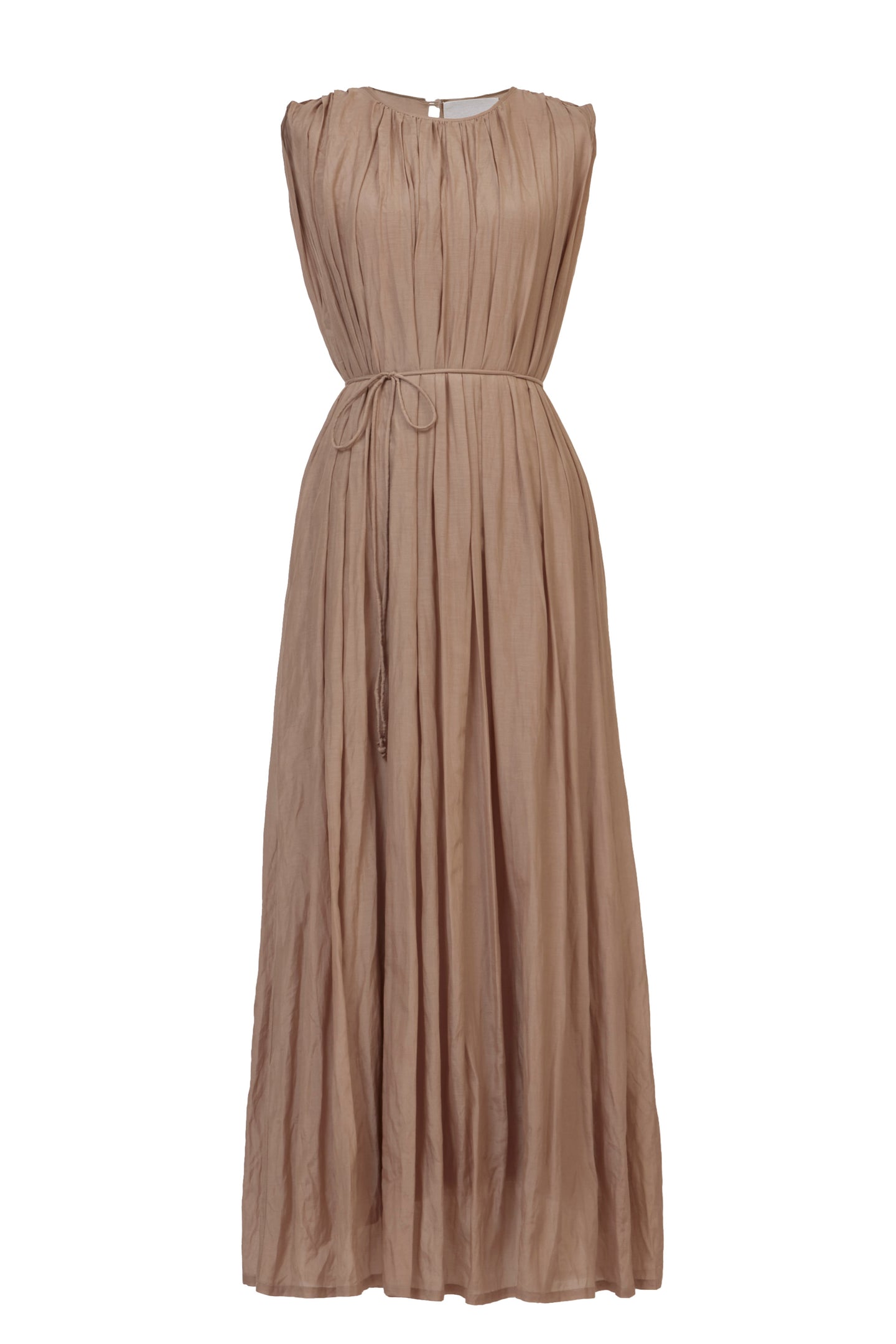 Crinkle Maxi Dress | Sand Beige