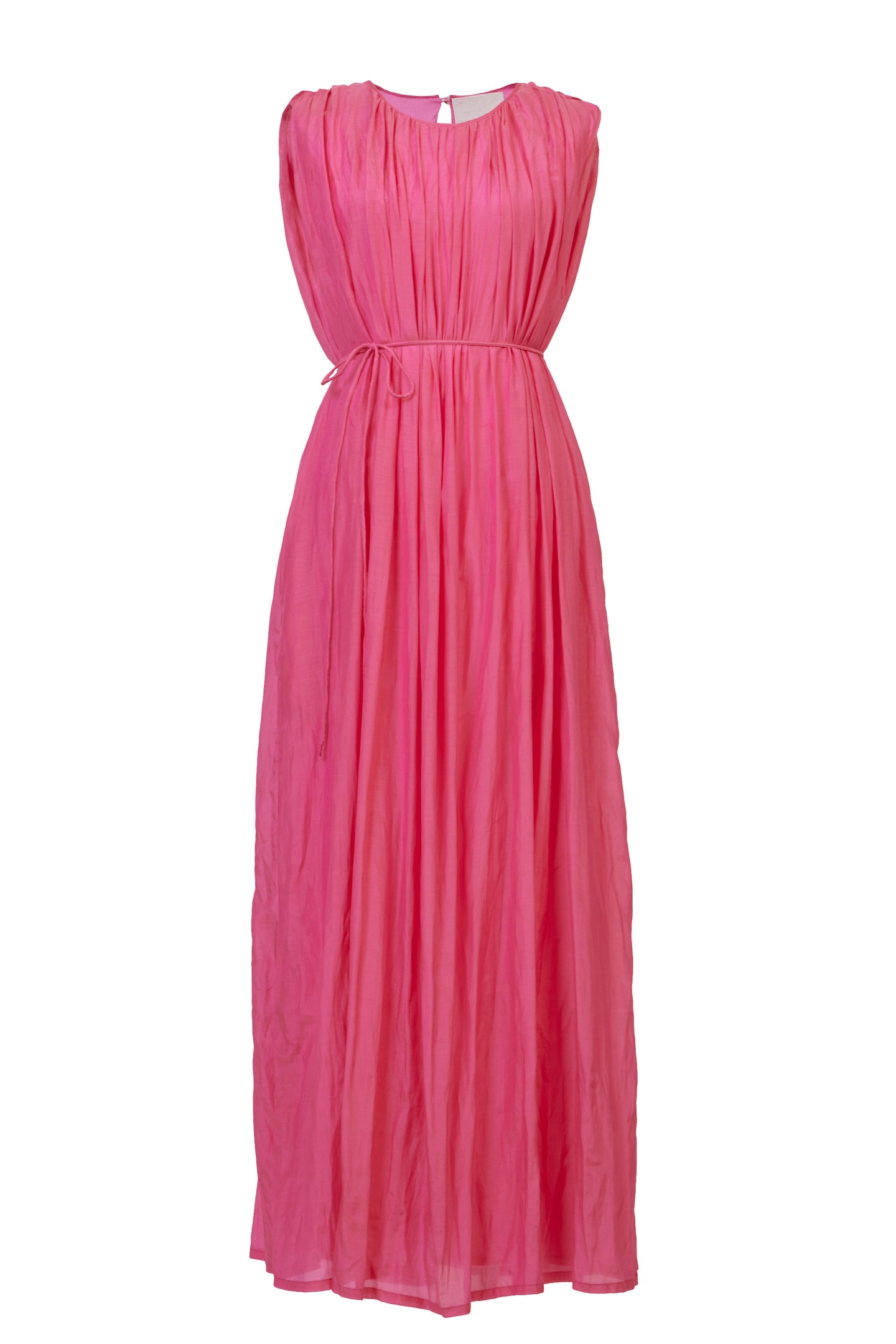 Crinkle Maxi Dress | Fuchsia Pink