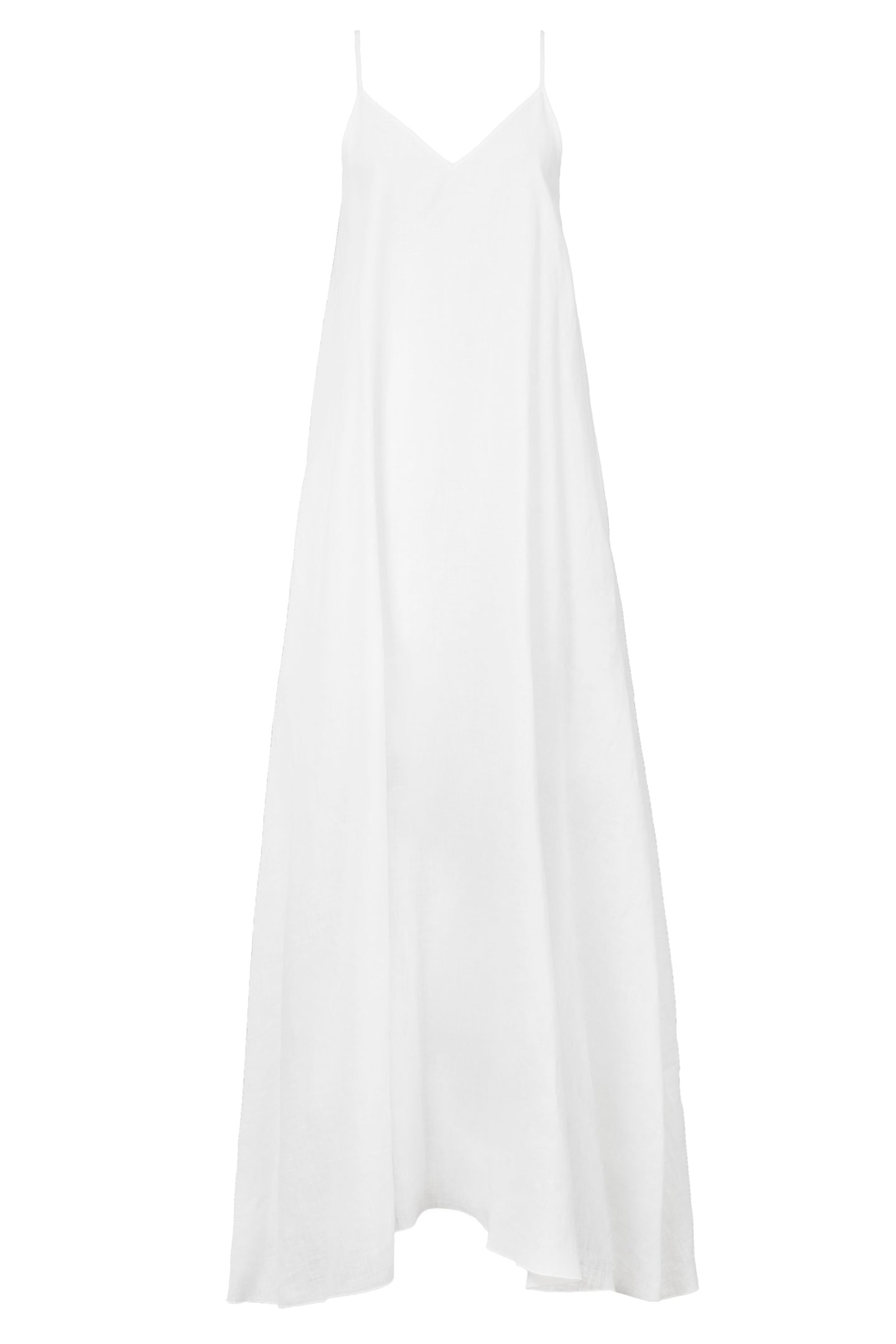 Back Open Camisole Dress | Shell White