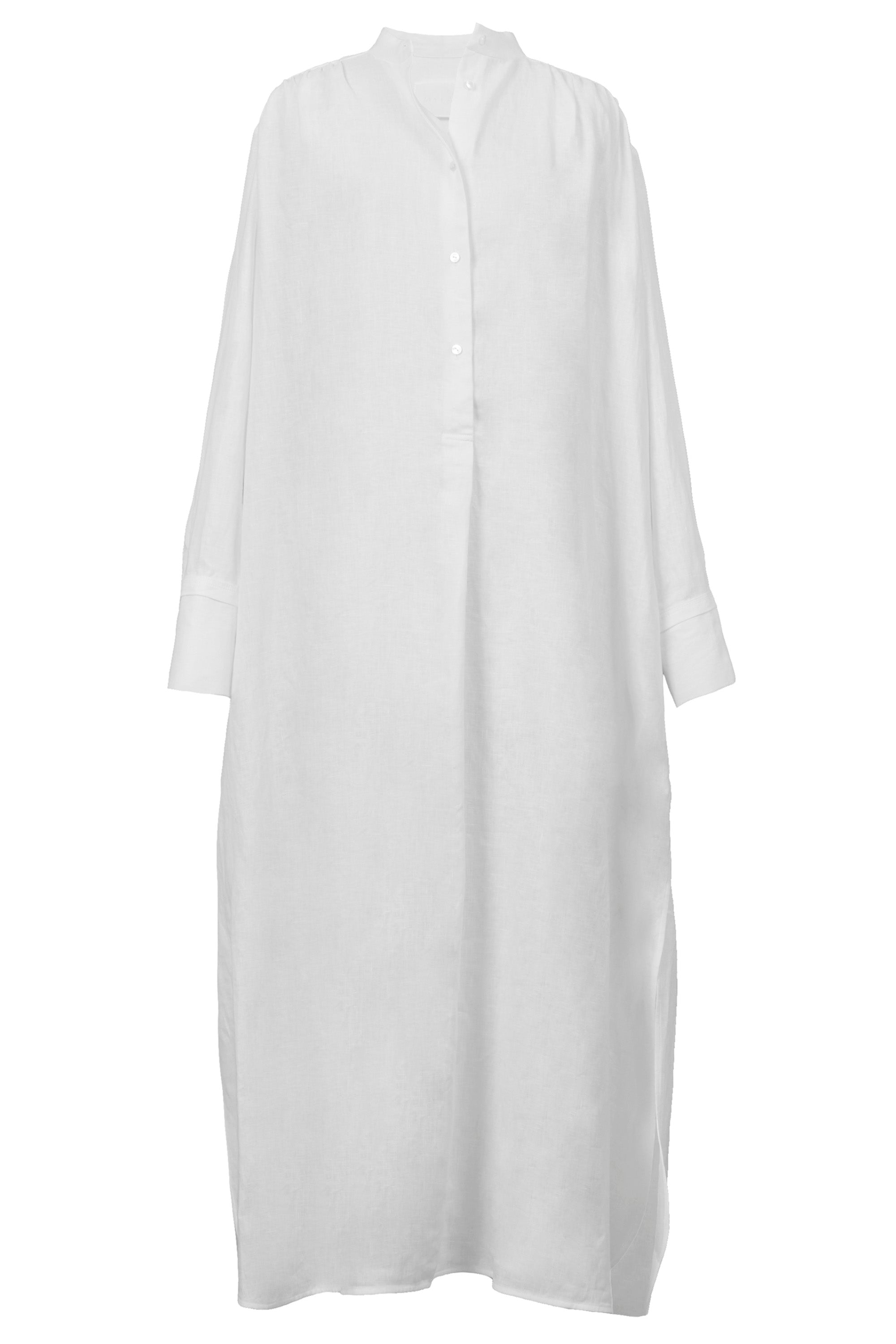 24SS MYLAN Shirt Dress linen ワンピース Shirt Dress | Shell White – MYLAN ONLINE SHOP