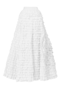 Frilled Skirt | Shell White