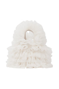 Frilled Bag S | Shell White