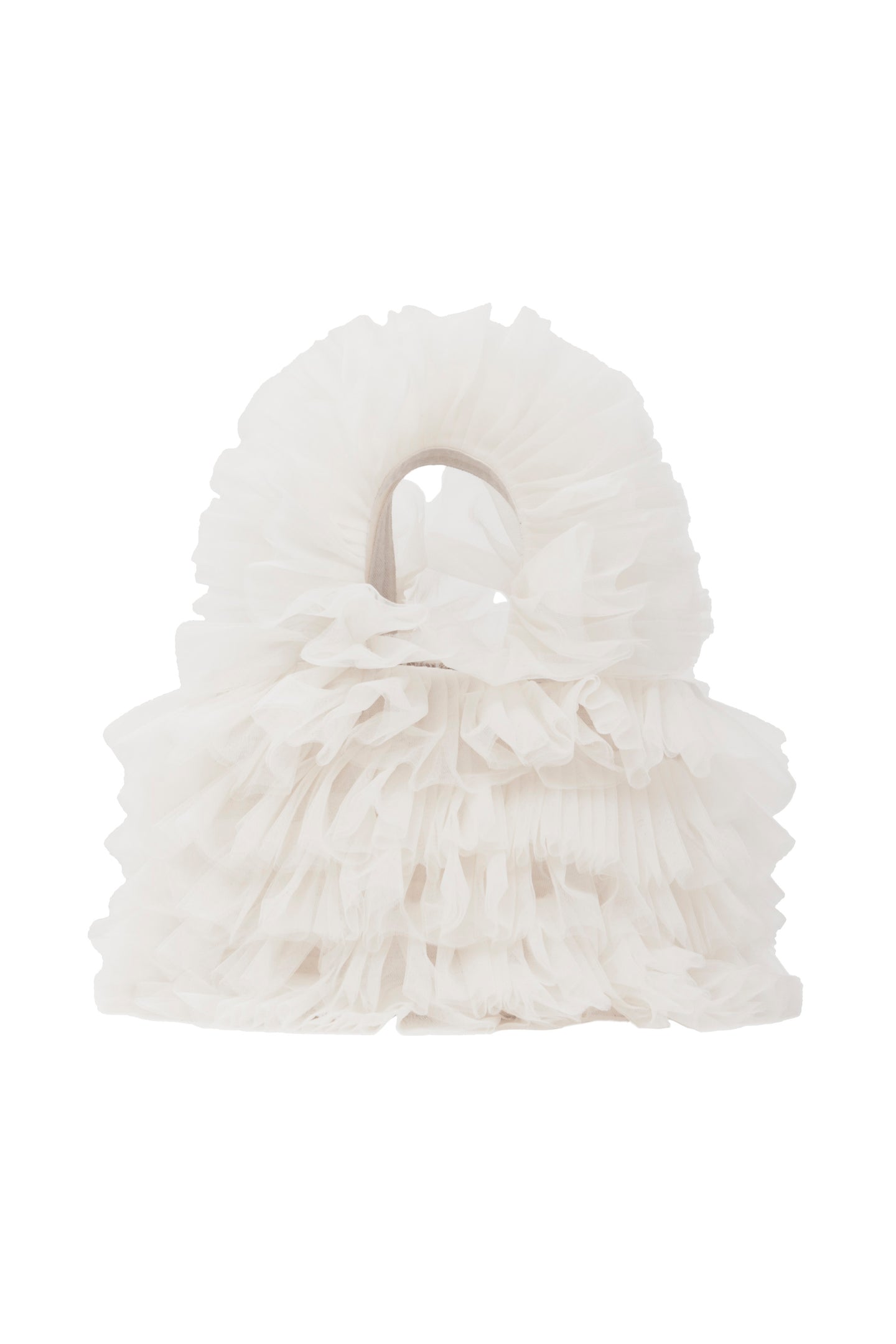 Frilled Bag S | Shell White