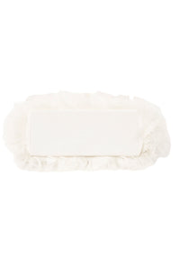 Frilled Bag L | Shell White