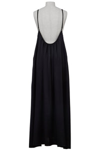 Back Open Camisole Dress | Stone