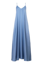 画像をギャラリービューアに読み込む, Back Open Camisole Dress | Sea Blue
