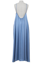 画像をギャラリービューアに読み込む, Back Open Camisole Dress | Sea Blue
