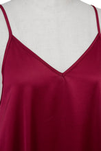 画像をギャラリービューアに読み込む, Back Open Camisole Dress | Dark Red
