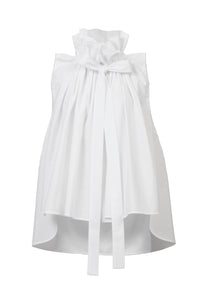 Gathered Collar Blouse | Shell White