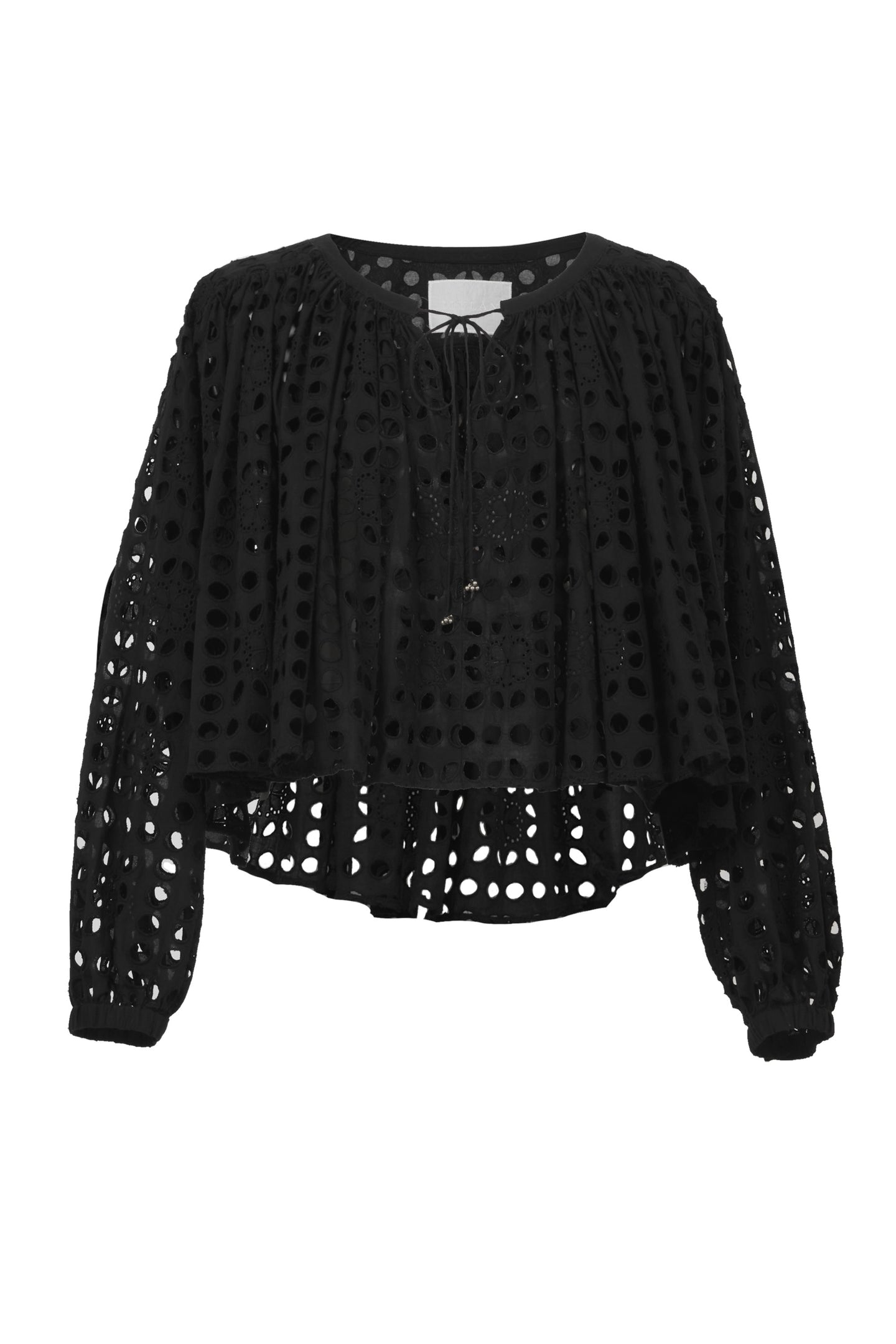 Gathered Lace Tunic | Stone