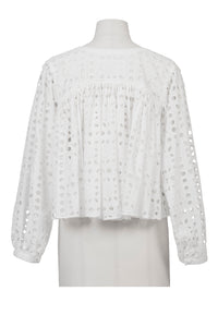 Gathered Lace Tunic | Stone