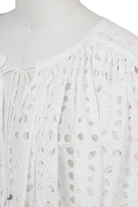 Gathered Lace Tunic | Stone
