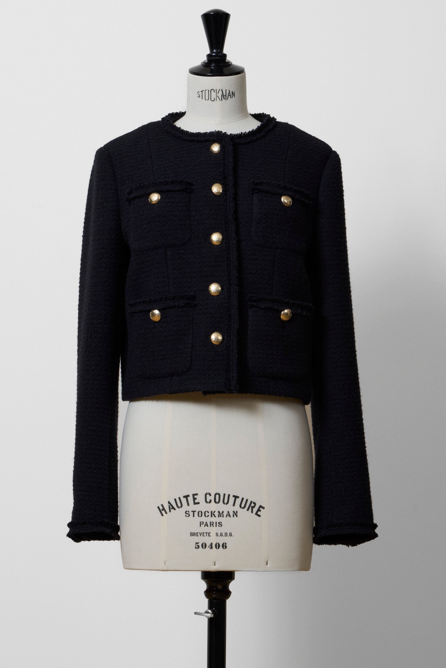Cropped Tweed Jacket | Stone