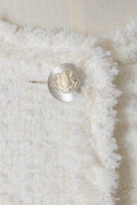 Cropped Tweed Jacket | Pearl