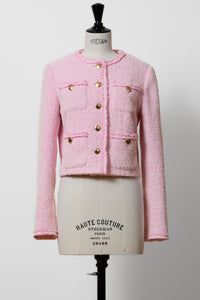 Cropped Tweed Jacket | Rose