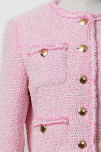 Cropped Tweed Jacket | Rose