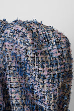 画像をギャラリービューアに読み込む, Volume Sleeve A-Line Tweed 2Way Tops | Shiny
